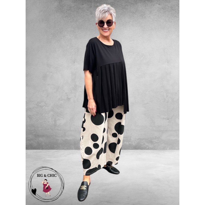 Frenzi Ballonbroek Beige/Zwart Dots