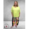 Frenzi Shirt Met Statement Lime