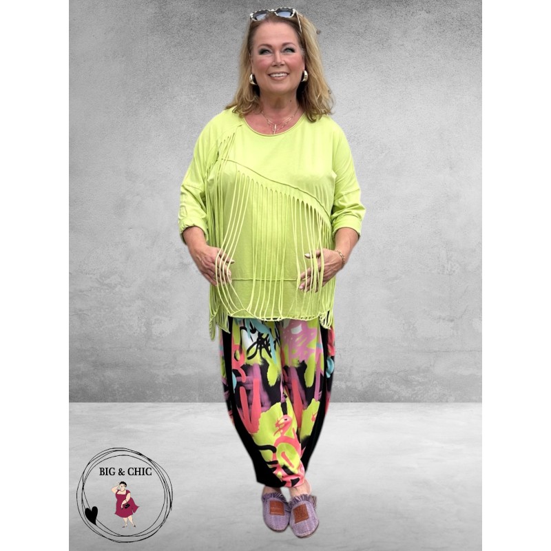 Frenzi Shirt Met Statement Framboos