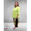 Frenzi Shirt Met Statement Lime