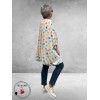 Frenzi Tuniek Oversized Wit Stippen