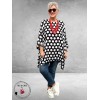 Frenzi Tuniek Oversized Zwart/Wit Stippen