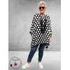 Frenzi Tuniek Oversized Zwart/Wit Stippen