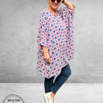 Frenzi Tuniek Oversized Mozaiek