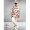 Frenzi Shirt Flatterend Multi Roze/Oranje