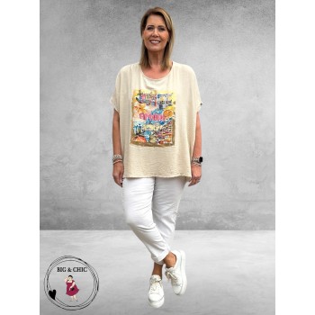 Frenzi Shirt AMORE Beige