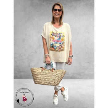Frenzi Shirt AMORE Beige