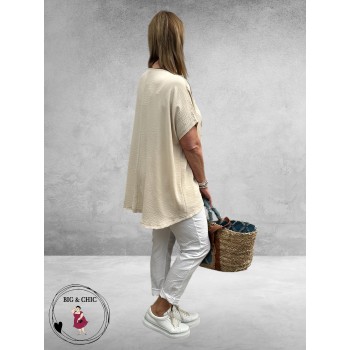 Frenzi Shirt AMORE Beige