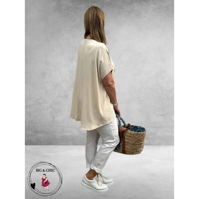 Frenzi Shirt AMORE Beige