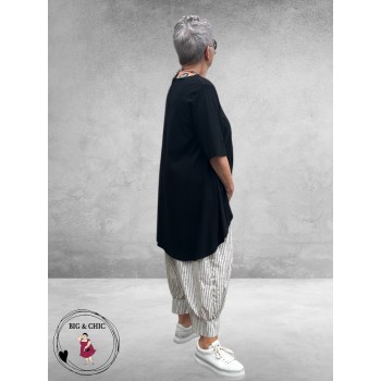 Frenzi Broek Aladin Creme/Zwart