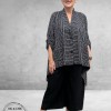 Frenzi Jasje/Blouse A-lijn Zwart-Strepen