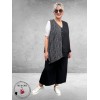 Frenzi Gilet Asymmetrisch Zwart Strepen