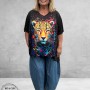Frenzi  Shirt A-Lijn Leopard  Uniek