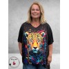 Frenzi  Shirt A-Lijn Leopard  Uniek