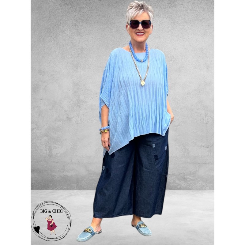 Frenzi  Broek Wijd Jeans Met Dots