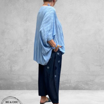 Frenzi  Broek Wijd Jeans Met Dots