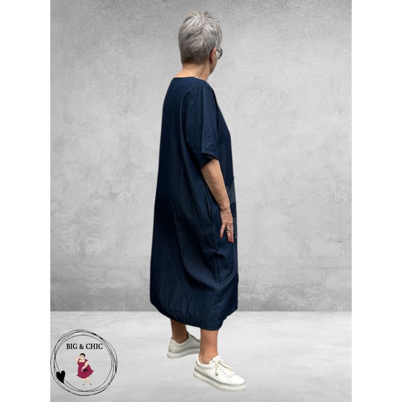 Frenzi Jurk Jeanslook Met Applicaties