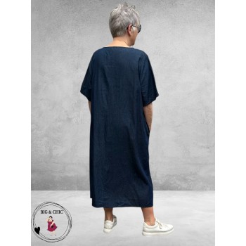 Frenzi Jurk Jeanslook Met Applicaties