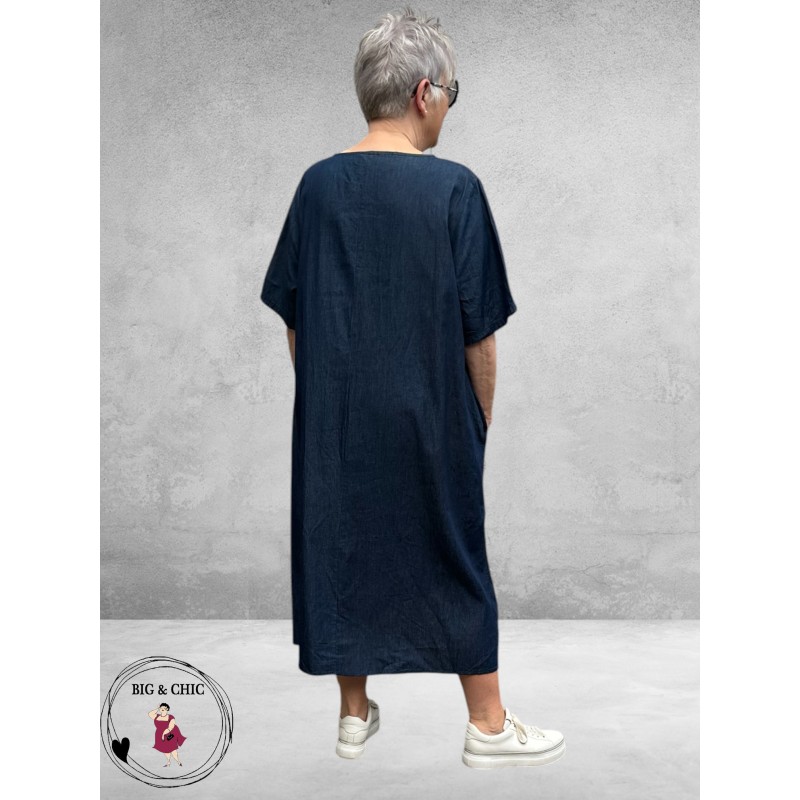 Frenzi Jurk Jeanslook Met Applicaties