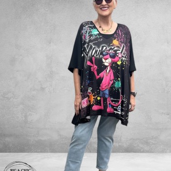 Frenzi Shirt Oversize Pink Panter