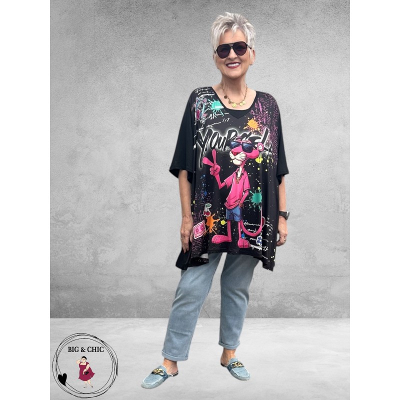 Frenzi Shirt Oversize Pink Panter