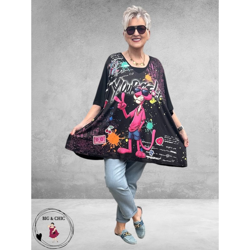 Frenzi Shirt Oversize Pink Panter