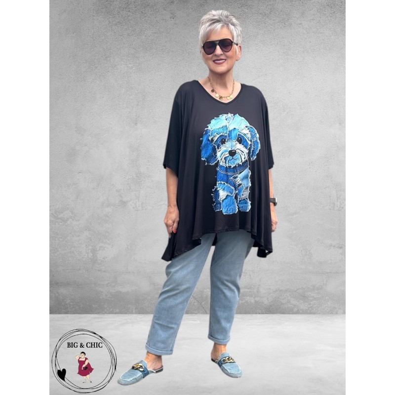 Frenzi Shirt Oversized Schattig Hondje
