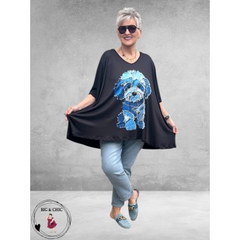 Frenzi Shirt Oversized Schattig Hondje