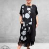 Frenzi Ballonjurk Zwart/Grijs Dots 