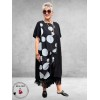 Frenzi Ballonjurk Zwart/Grijs Dots 