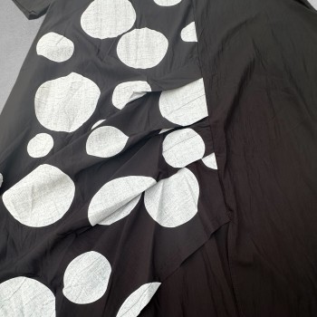 Frenzi Ballonjurk Zwart/Grijs Dots 