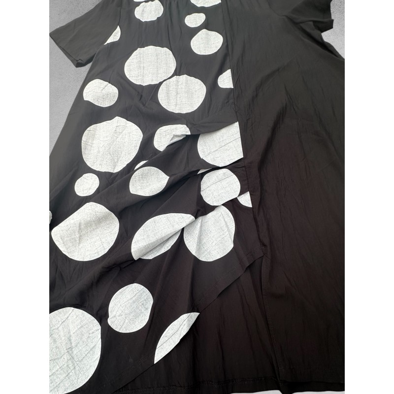 Frenzi Ballonjurk Zwart/Grijs Dots 