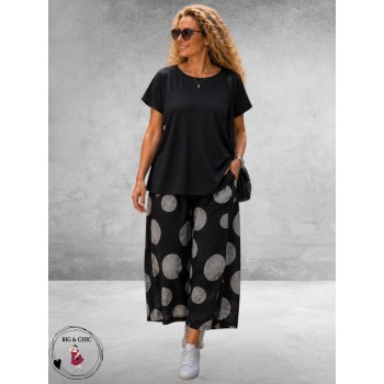Frenzi Ballonbroek Zwart/Grijs Dots