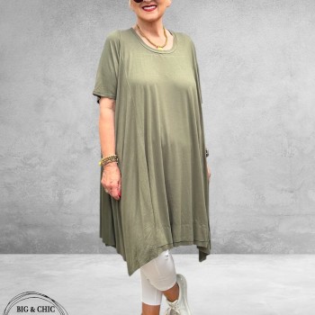 Frenzi Tuniek A-Lijn Bella Khaki