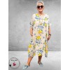 Frenzi Jurk Linnen Mediterraneo Creme