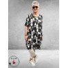 Frenzi Tuniek/Jurk Suus Zwart/Grijs/Wit