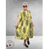 Frenzi Jurk Linnen Kiwi Dots