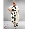 Frenzi Ballonjurk Wit/Zwart Dots 