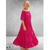 Frenzi Jurk Maxi Romantica Pink