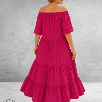 Frenzi Jurk Maxi Romantica Pink