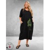 Divas Jurk Jersey Boom Applicatie