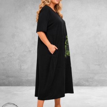 Divas Jurk Jersey Boom Applicatie