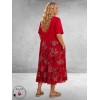 Frenzi Jurk Bloemenprint Rood