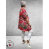Frenzi Shirt A-Lijn Flowers Rood/Pink