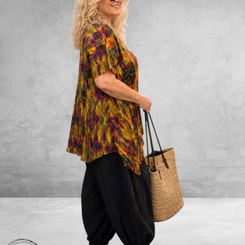Frenzi Shirt A-Lijn Kleurrijk Artistieke Touch
