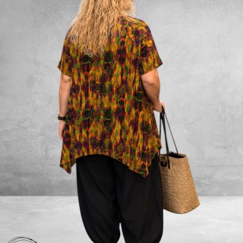 Frenzi Shirt A-Lijn Kleurrijk Artistieke Touch