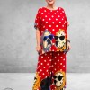 Frenzi Broekpak Stippen/Hondjes Rood