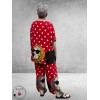 Frenzi Broekpak Stippen/Hondjes Rood