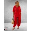 Frenzi Tweedelige Broekpak Rood