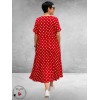 FRENZI Jurk Lang Rood Dots